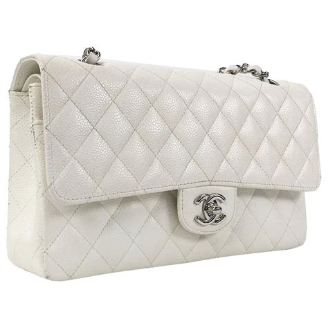 borsetta chanel piccola bianca|Borsetta bianca, borsa piccola elegante in ecopelle lucida con.